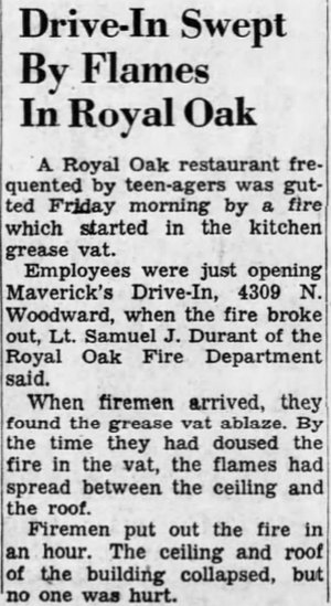 Mavericks Drive-In - Jul 01 1967 Article (newer photo)